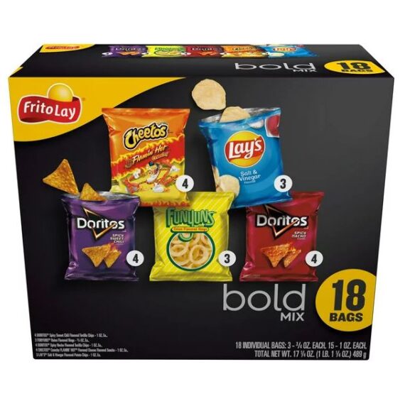 Frito-Lay Bold Mix Variety Pack, 18 Count