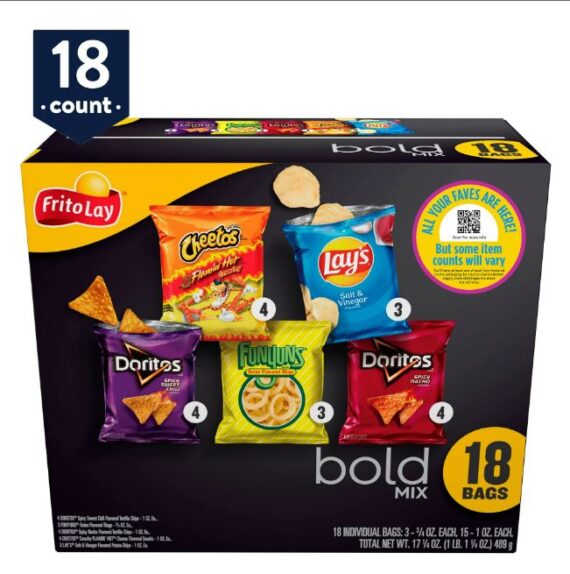 Frito-Lay Bold Mix Variety Pack, 18 Count