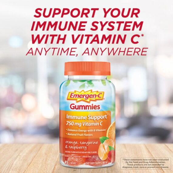 Emergen-C Adult Vitamin C Immunity Supplement Gummies, 45 Ct