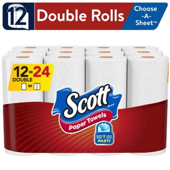 Scott Choose-A-Sheet Paper Towels, White